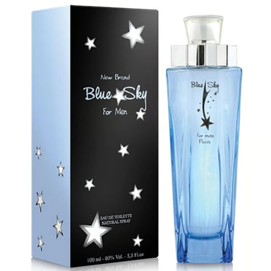 New Brand Blue Sky Cologne for Men EDT Spray, 3.3 oz (100 ml)