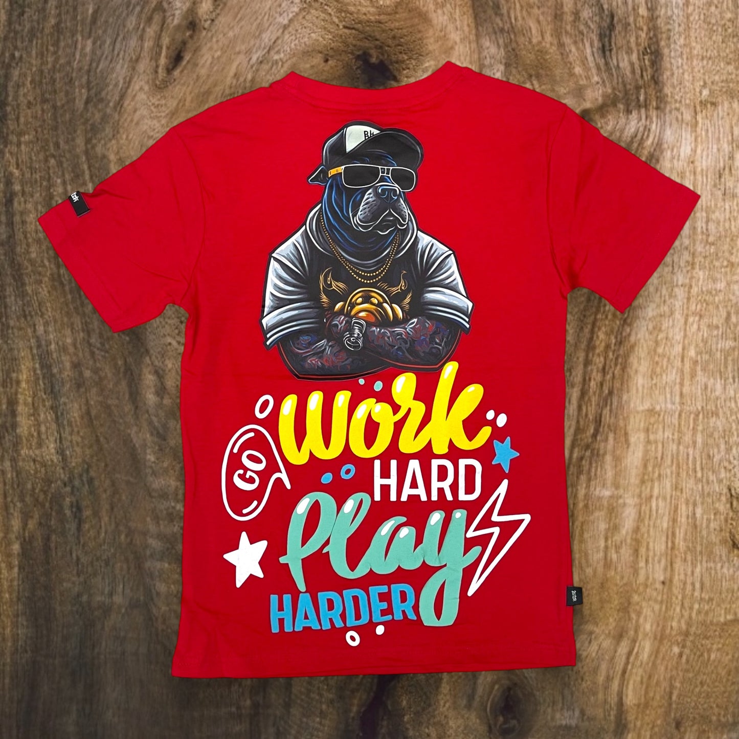 SS4038K - Boy's/Kid's Work Hard Graphic T-Shirt
