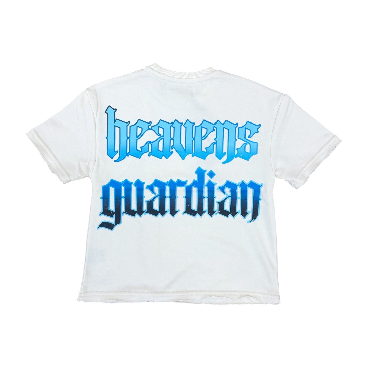WH-FD2643K - Boy's/Kid's Saint Heavens Guardian with Studs French Terry Cropped Top