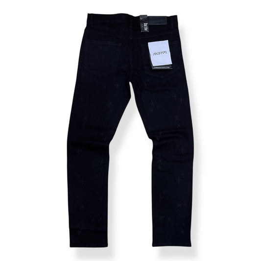 P551 - Galaxy Pattern Slim-Fit Stretch Jeans