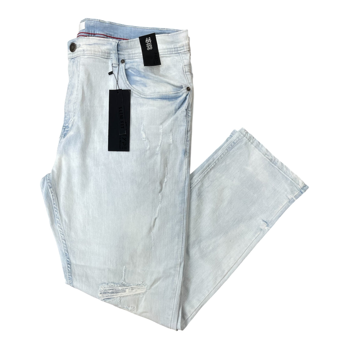 P556X - Big Men's True Rip & Repair Slim-Fit Stretch Jeans