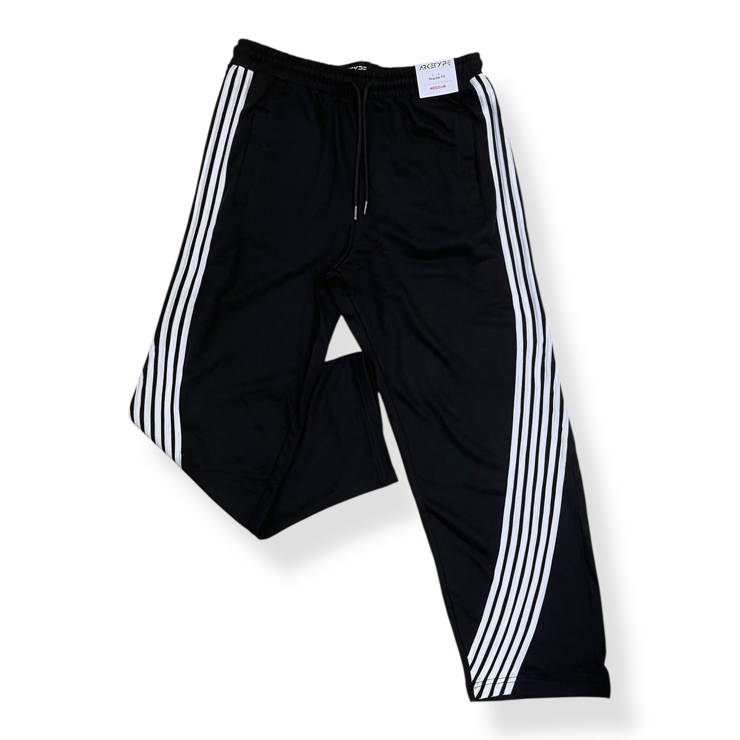 P558 - Racer Stripes French Terry Straight-Fit Pants