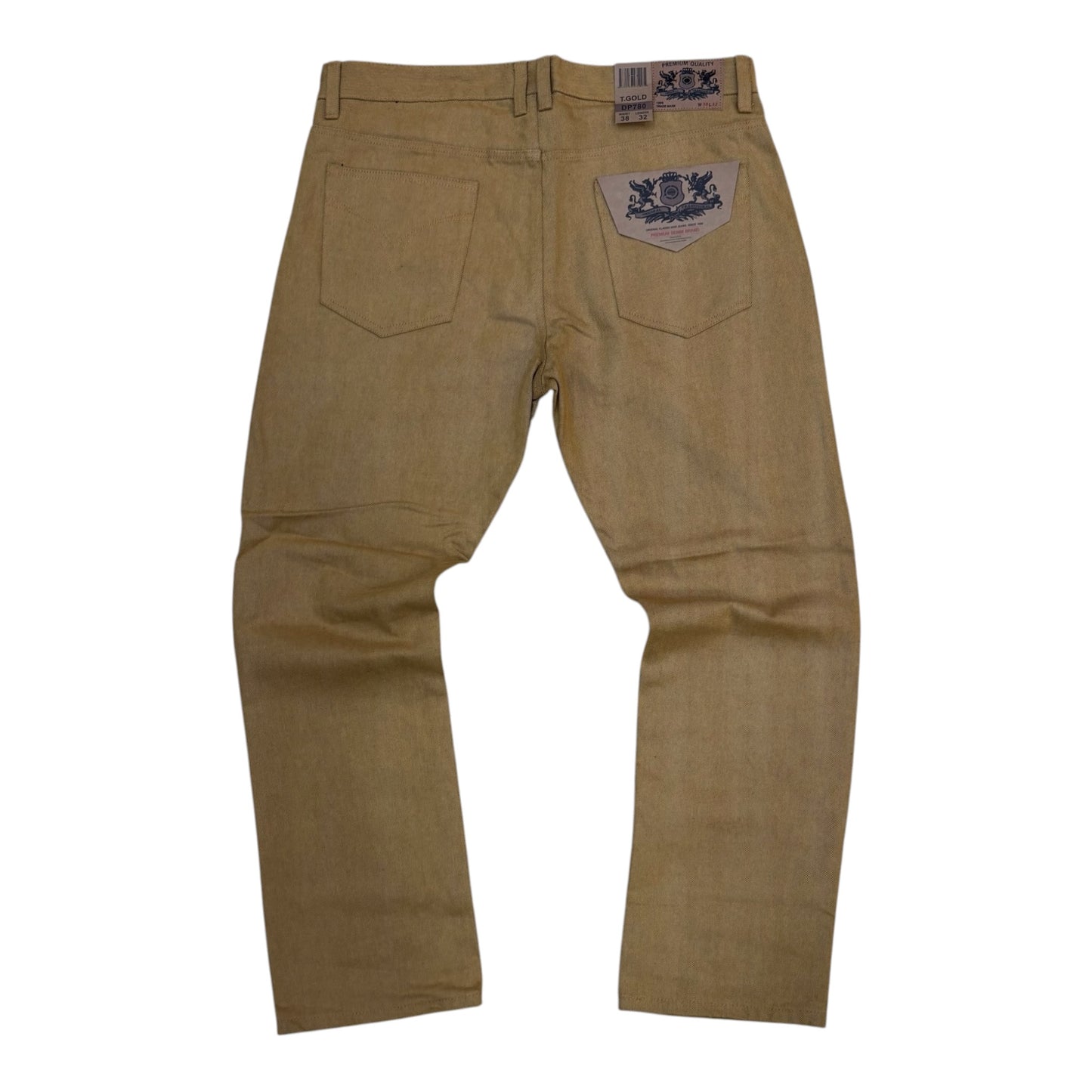 DP780 - Basic color Denim Relaxed-Fit Pants
