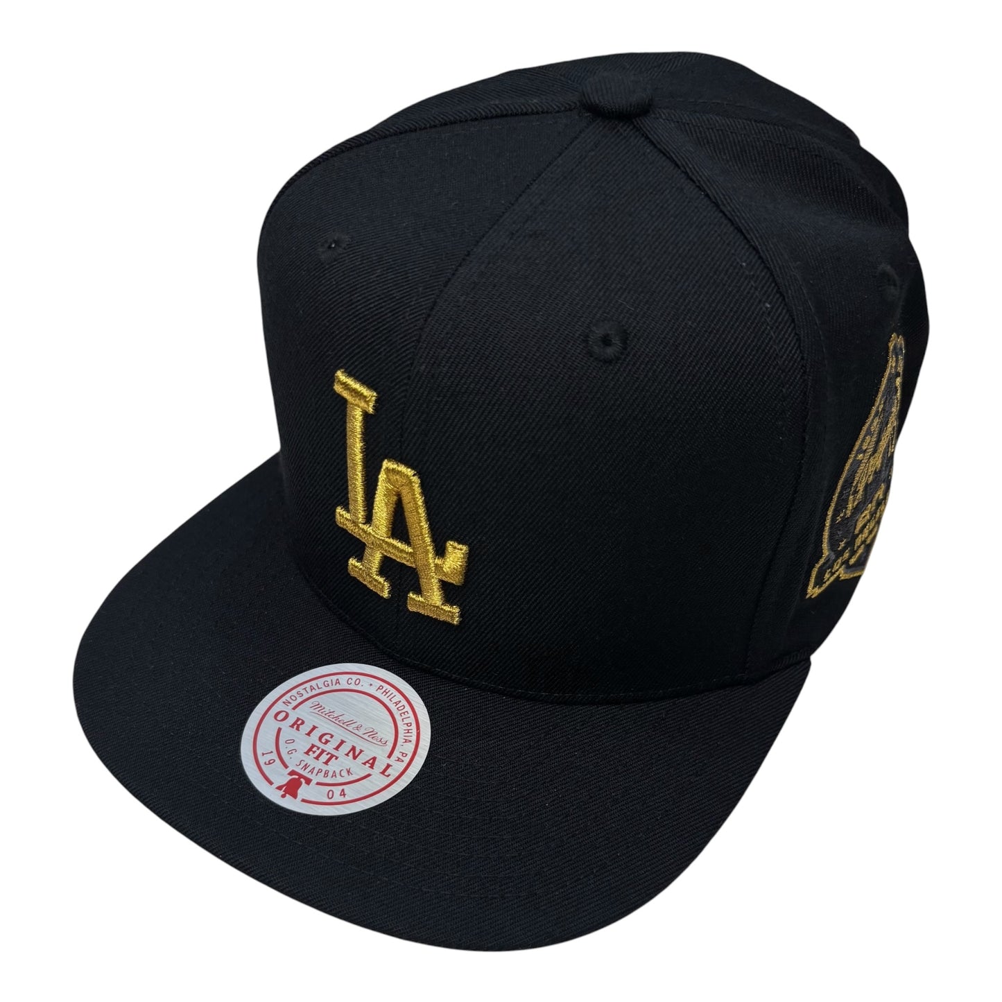 HS17986 - LA Dodgers Black/Gold OS FASHION Snapback