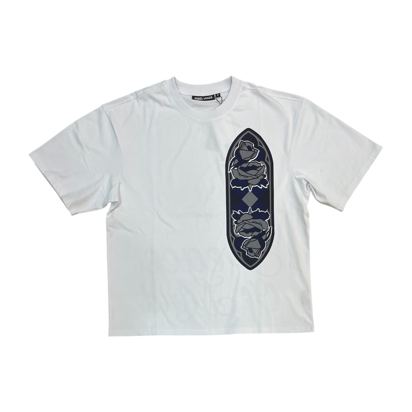 610-11125 - Peace of Mind 3D Embossed Boxy Graphic T-Shirt