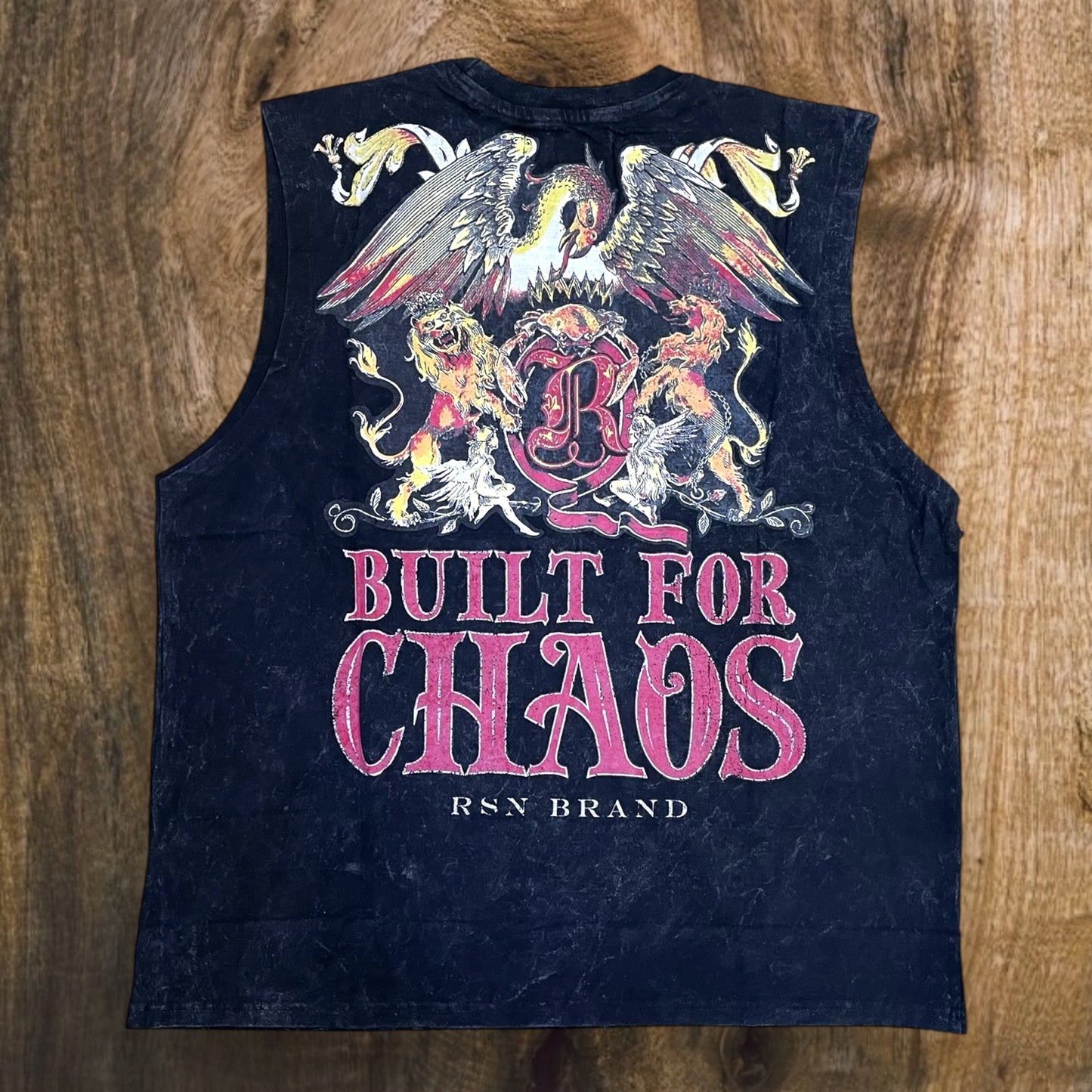 RSP-414 - Build for CHAOS Sleeveless Muscle Graphic T-Shirt