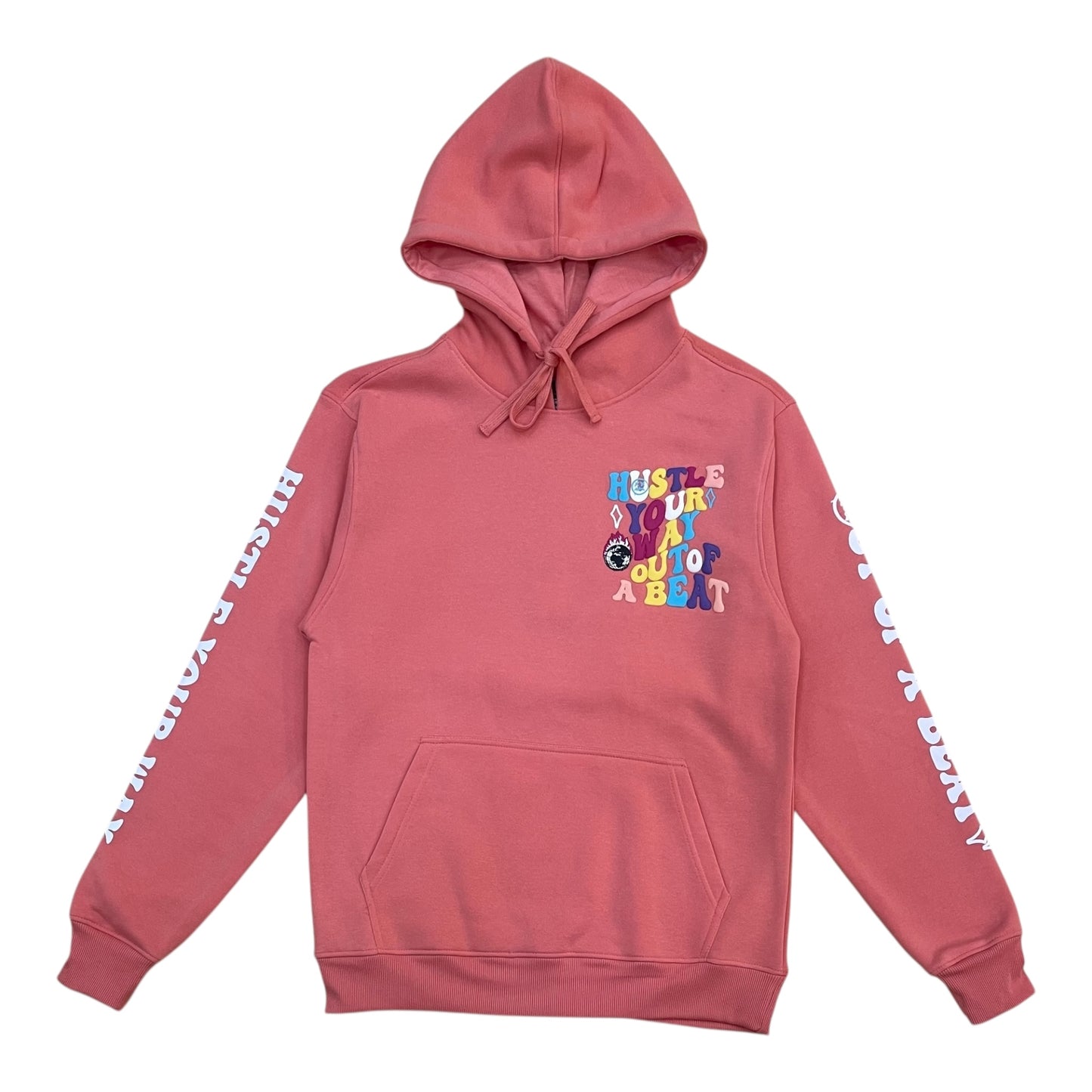 F516 - Hustle Your Way Graphic Fleece Hoodie