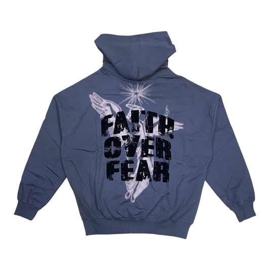 152-332 - Faith Over Fear Graphic Fleece Hoodie