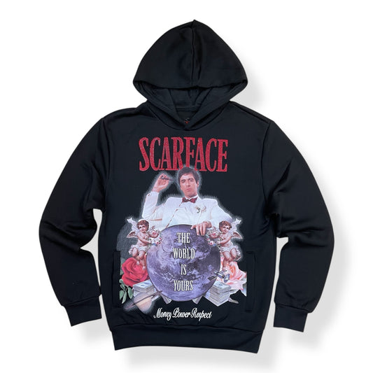 RE5-100 - Scarface Rhinestone Hoodie