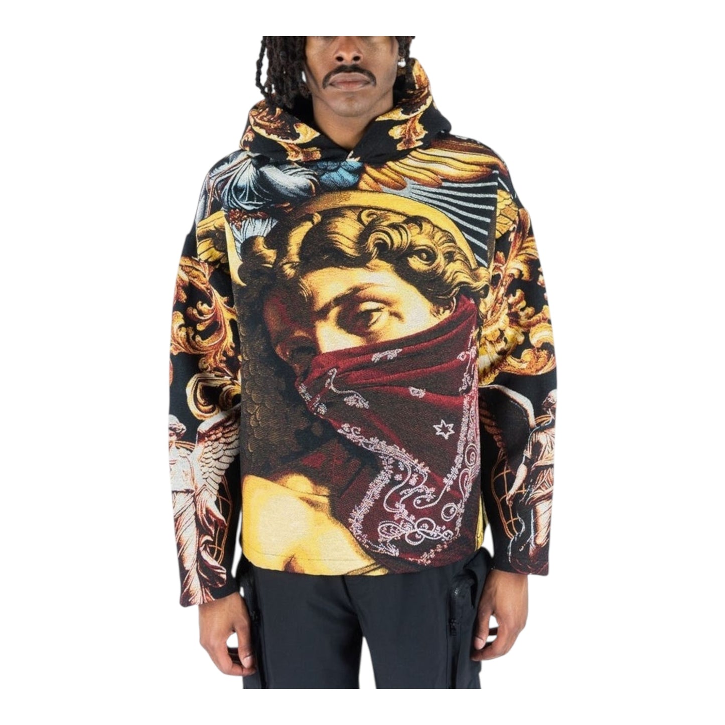 152-350 - Masked Anger Tapestry Hoodie