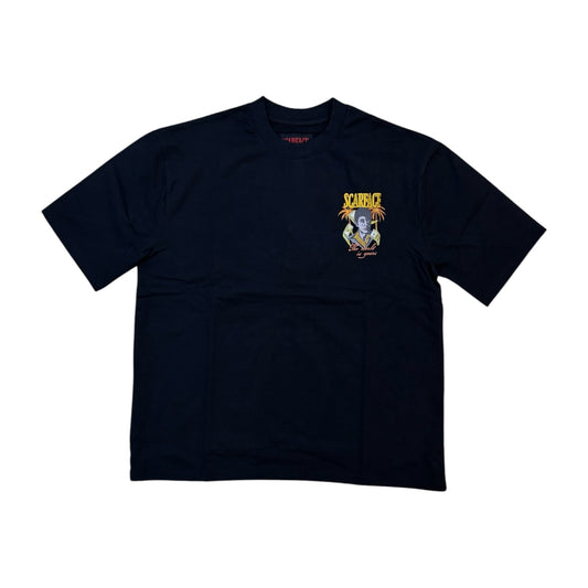 SFS6TM-702 - Scarface Tony Montana Front And Back Print Graphic T-Shirt