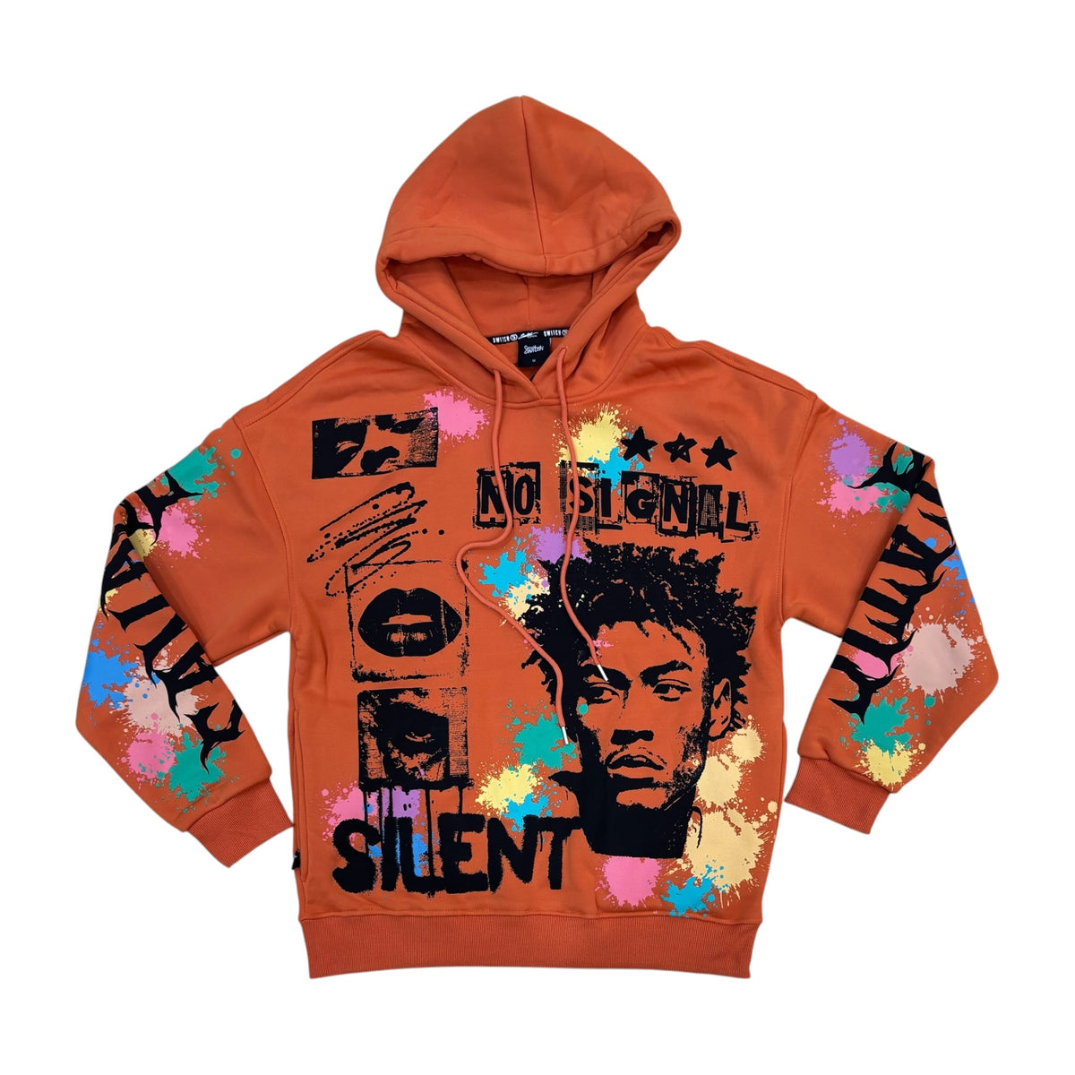WH-SW6225 - Silent No Signal Pull Over Graphic Hoodie