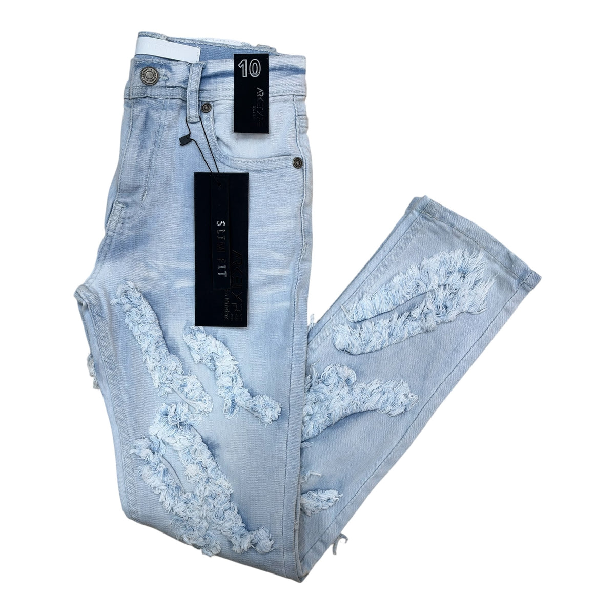 WH-P627K - Boys/Kids North Grid Slim Fit Stretch Jeans