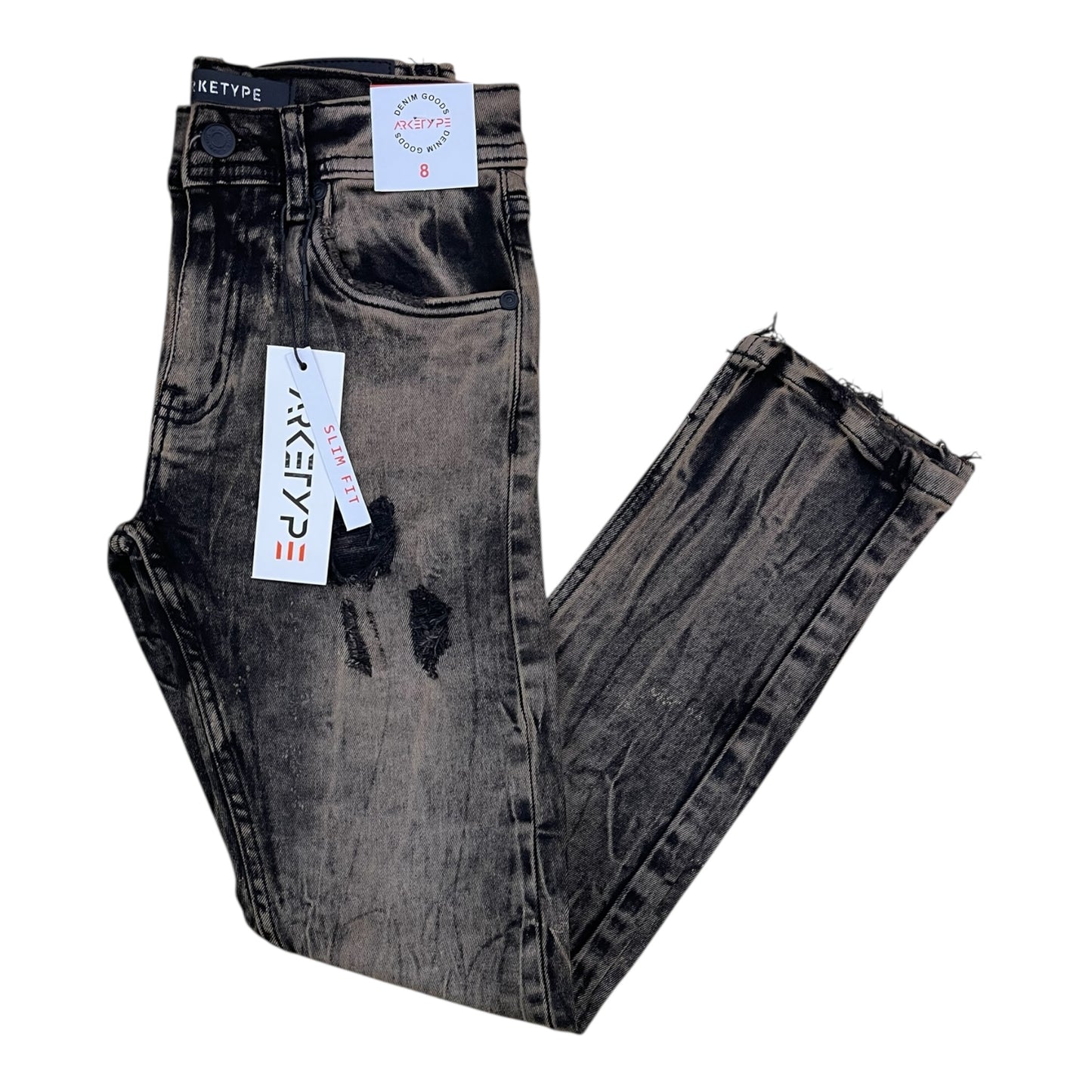 P561K - Boy's/Kids Vital Ripped Slim-Fit Stretch Jeans