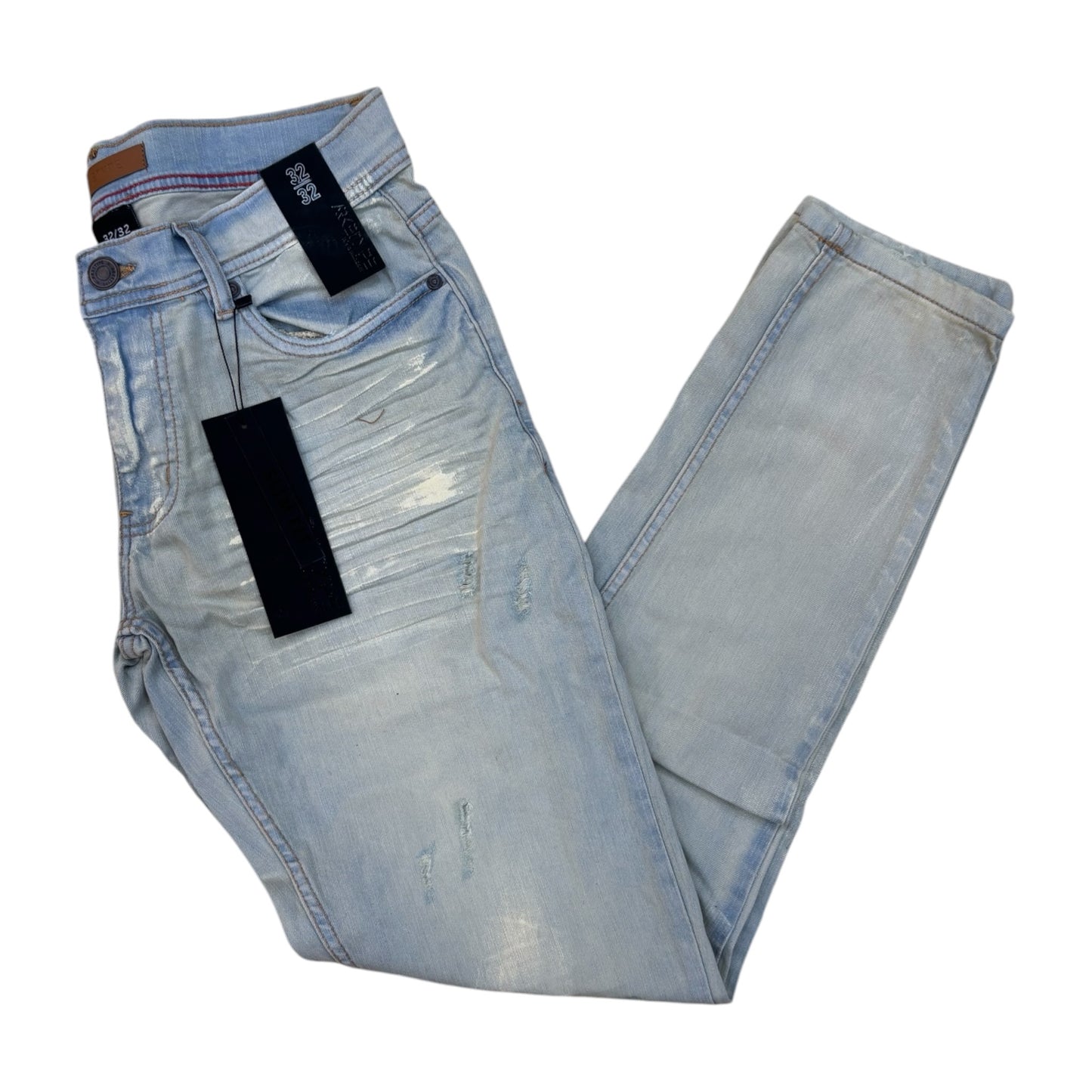 WH-P611 - Revival Ripped Slim-Fit Stretch Jeans