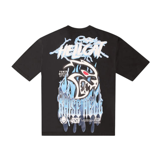 DGS6TM-306 - Dodge Hellcat Back Print Graphic T-Shirt