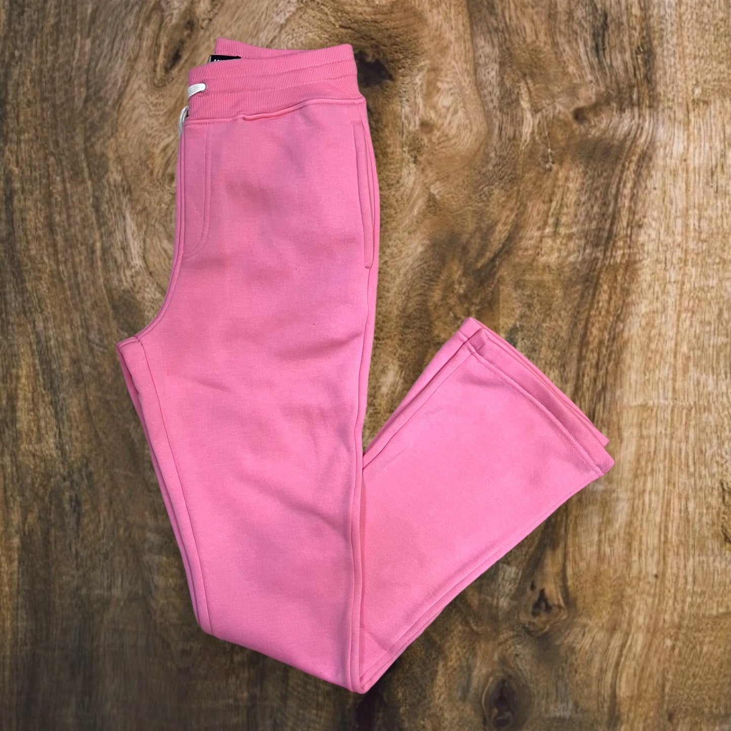 100-475 - Stacked Fleece Pants (Dusty Pink)