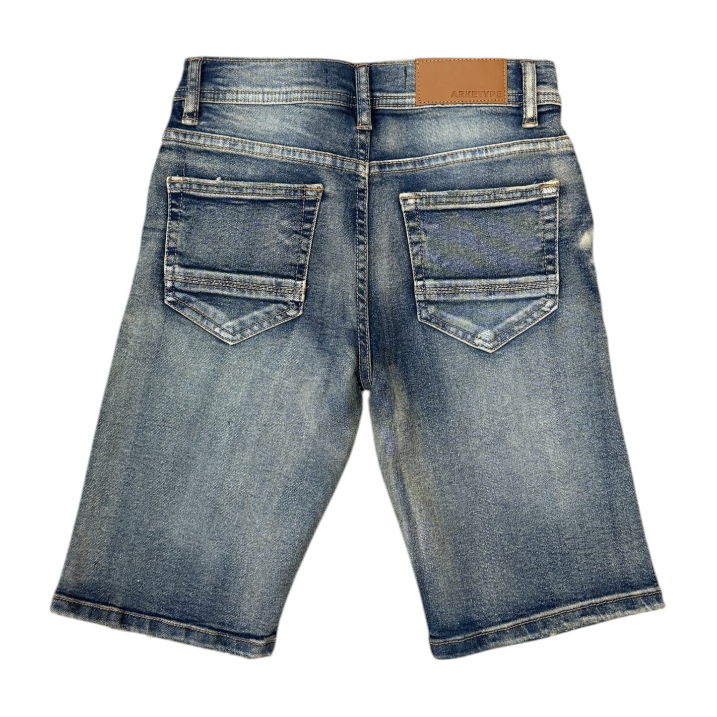 SC01K - Boy's/Kids Core Ripped Urban Slim-Fit Stretch Shorts