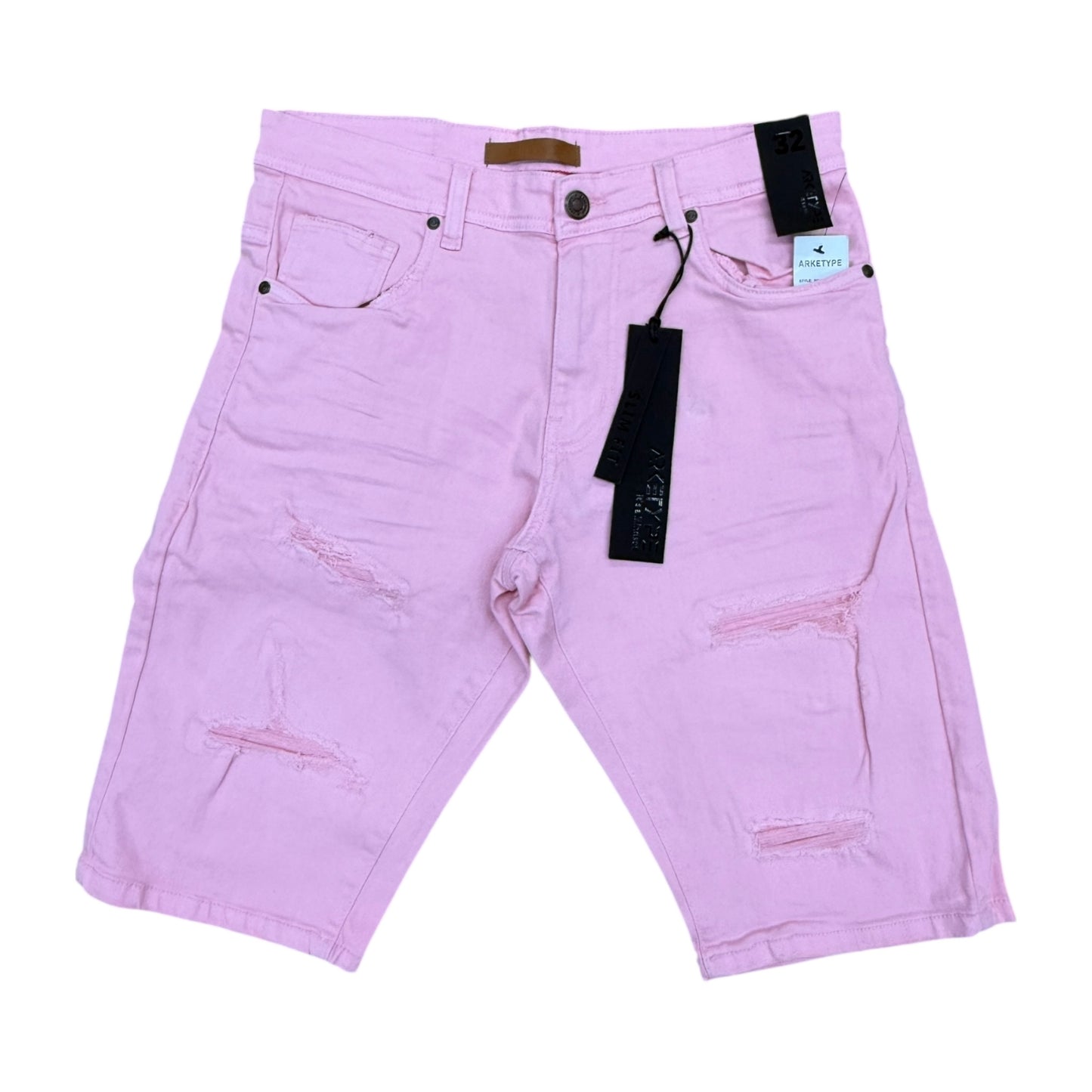 WH-SC02 - Core Twill Ripped Slim-Fit Stretch Shorts