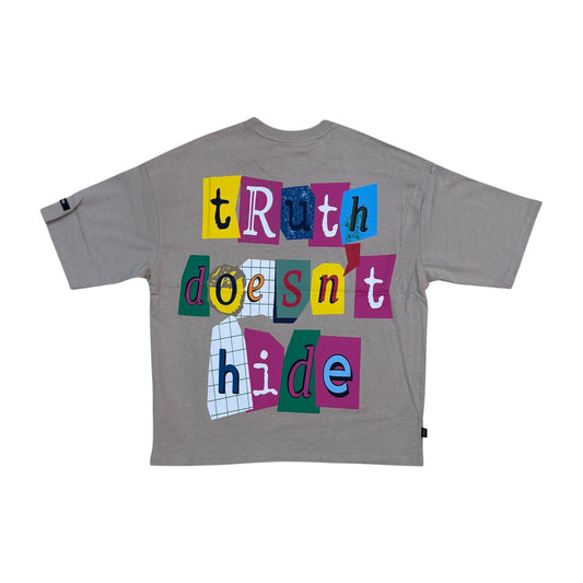 SM6143 - Unveiled with Rhinestones Boxy Graphic T-Shirt