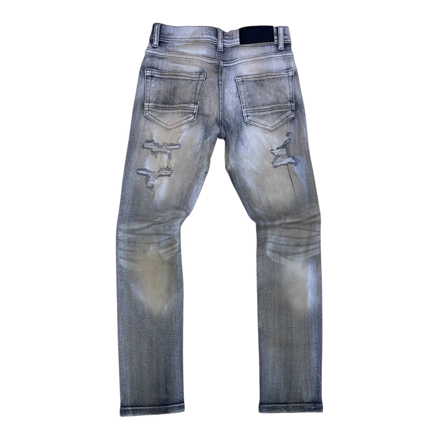 P550K - Boy's/Kids Milan Distressed Slim-Fit Stretch Jeans