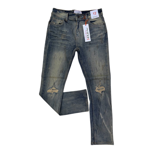 P430K - Boy's/Kids Sydney Ripped Slim-Fit Stretch Jeans