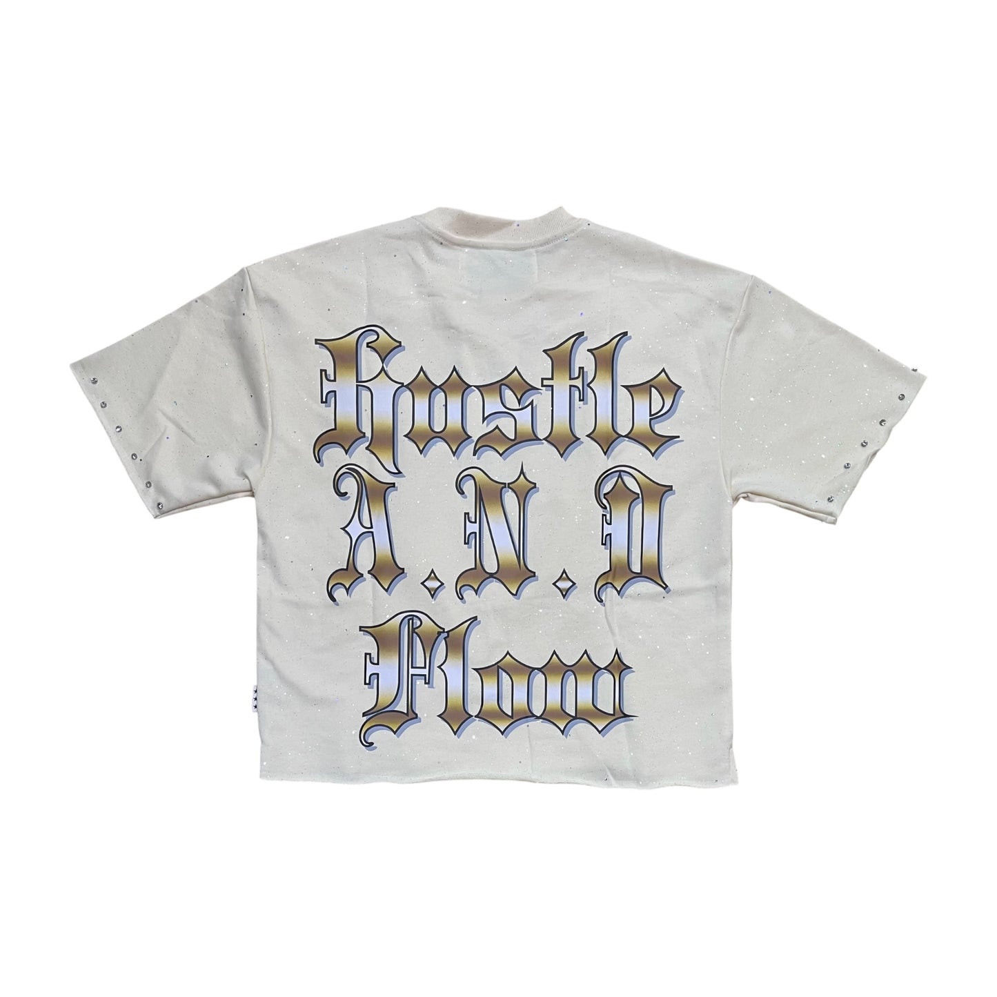 T1493 - Legend with Rhinestones Cropped Top T-Shirt