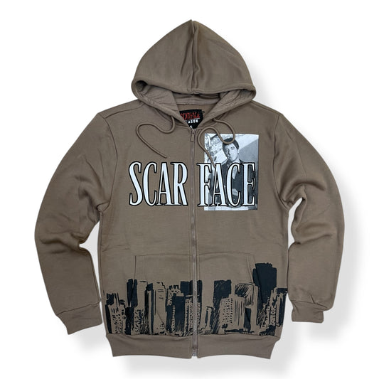 RE5-015 - Scarface "Tony Montana" Zip Up Hoodie