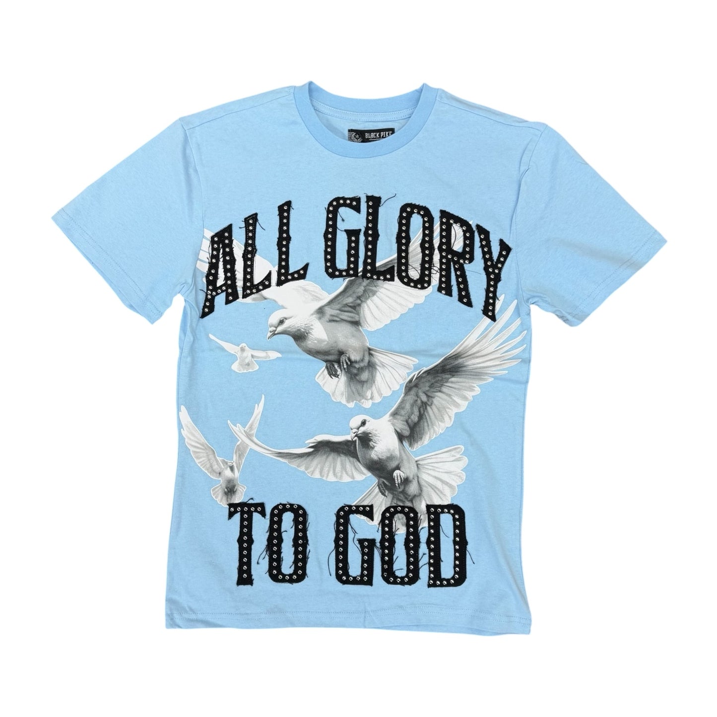 FB1602 - All Glory to God with Rhinestone Graphic T-Shirt