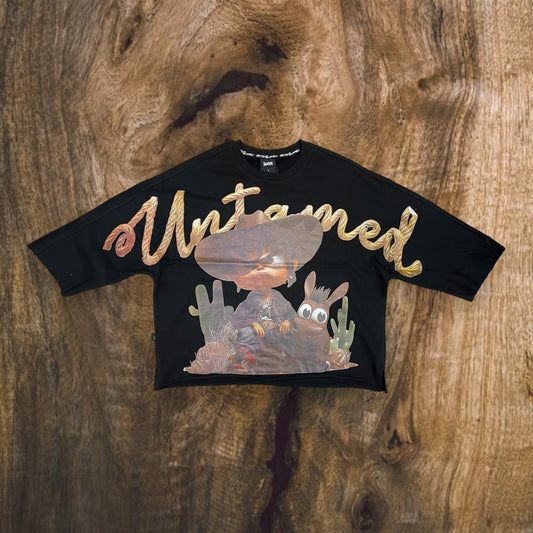 SW5129 - Untamed Stride Graphic Cropped Top T-Shirt