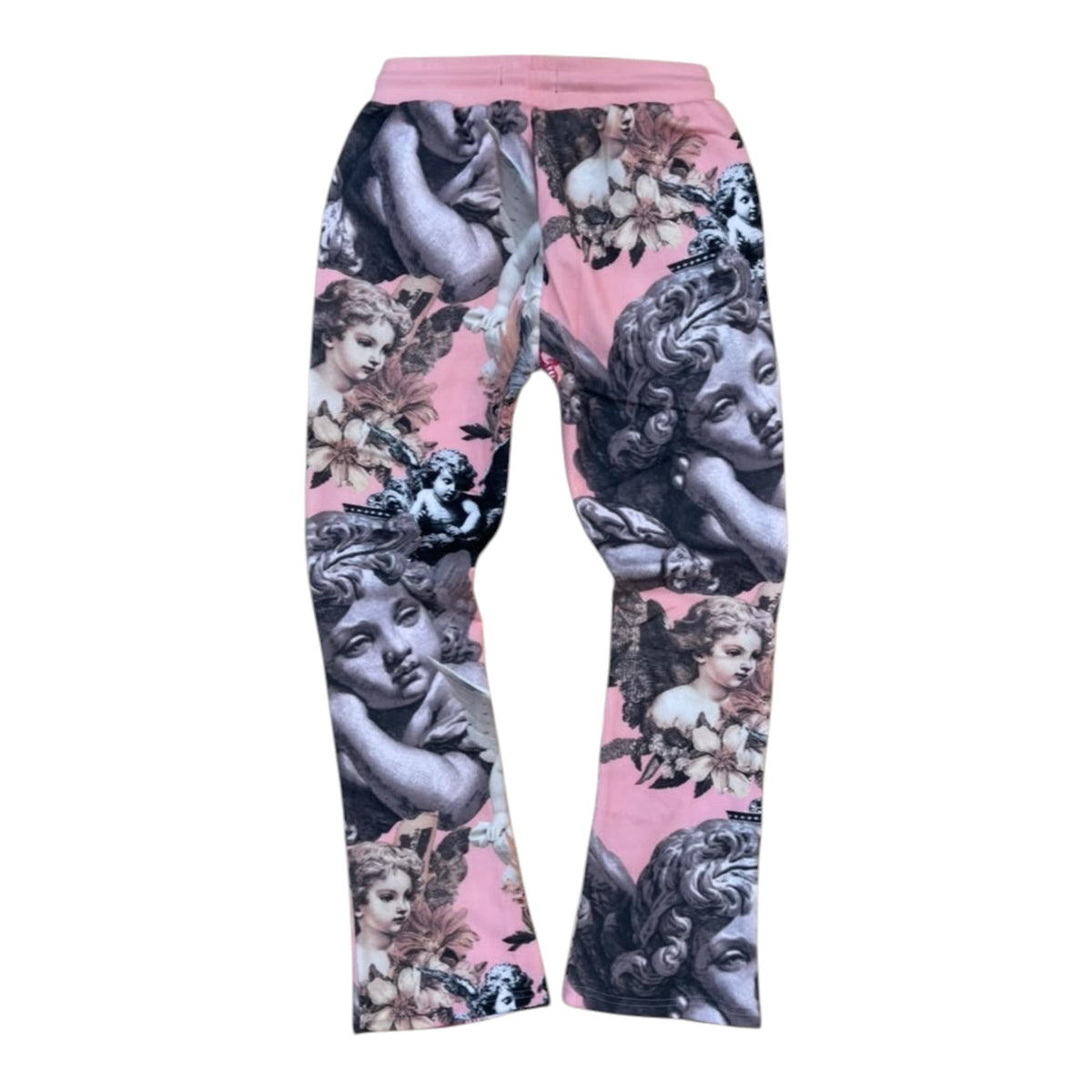 FB3615 - Angels Digital Print With Rhinestone Stacked Flared Pants