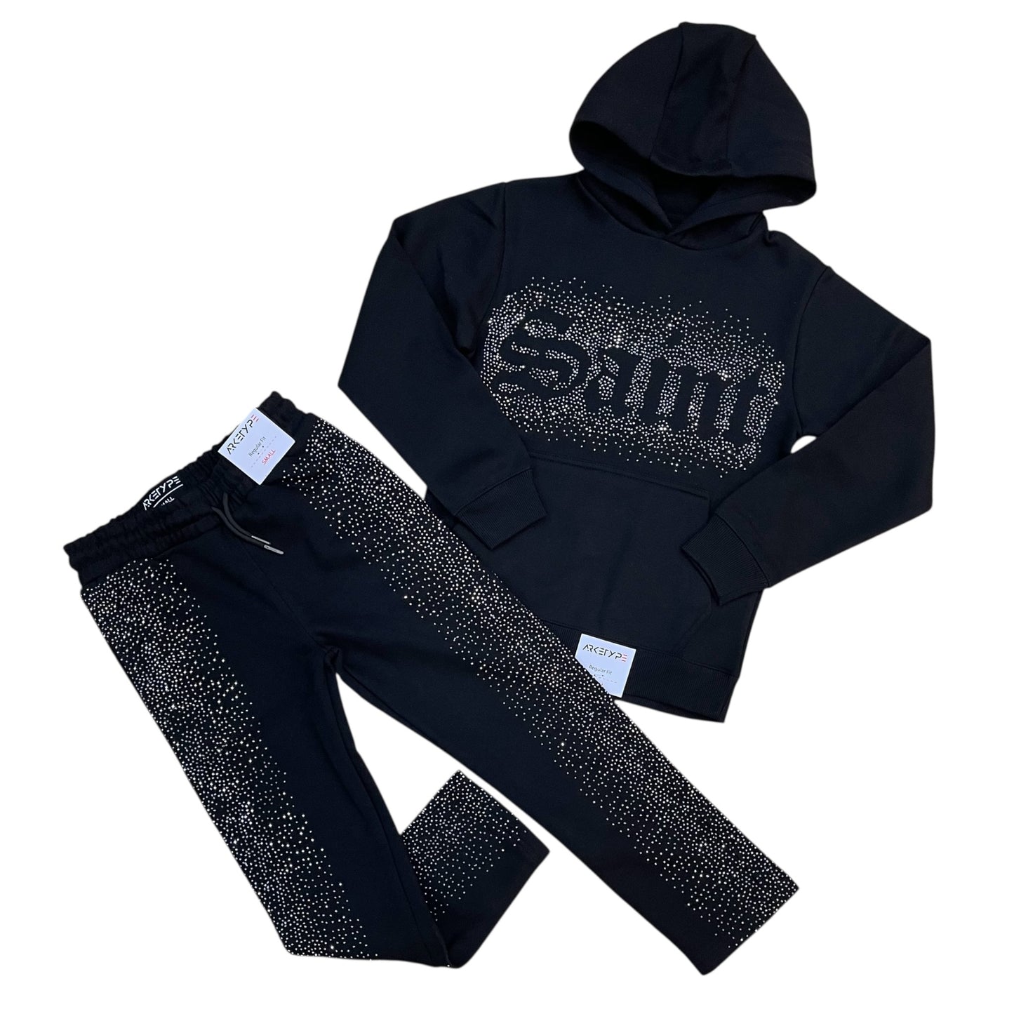 FS573K - Boy's/Kids Saint Rhinestone Pullover Fleece Set