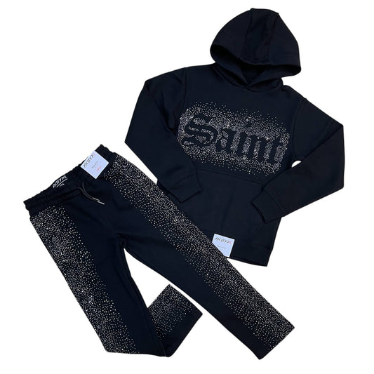 FS573K - Boy's/Kids Saint Rhinestone Pullover Fleece Set