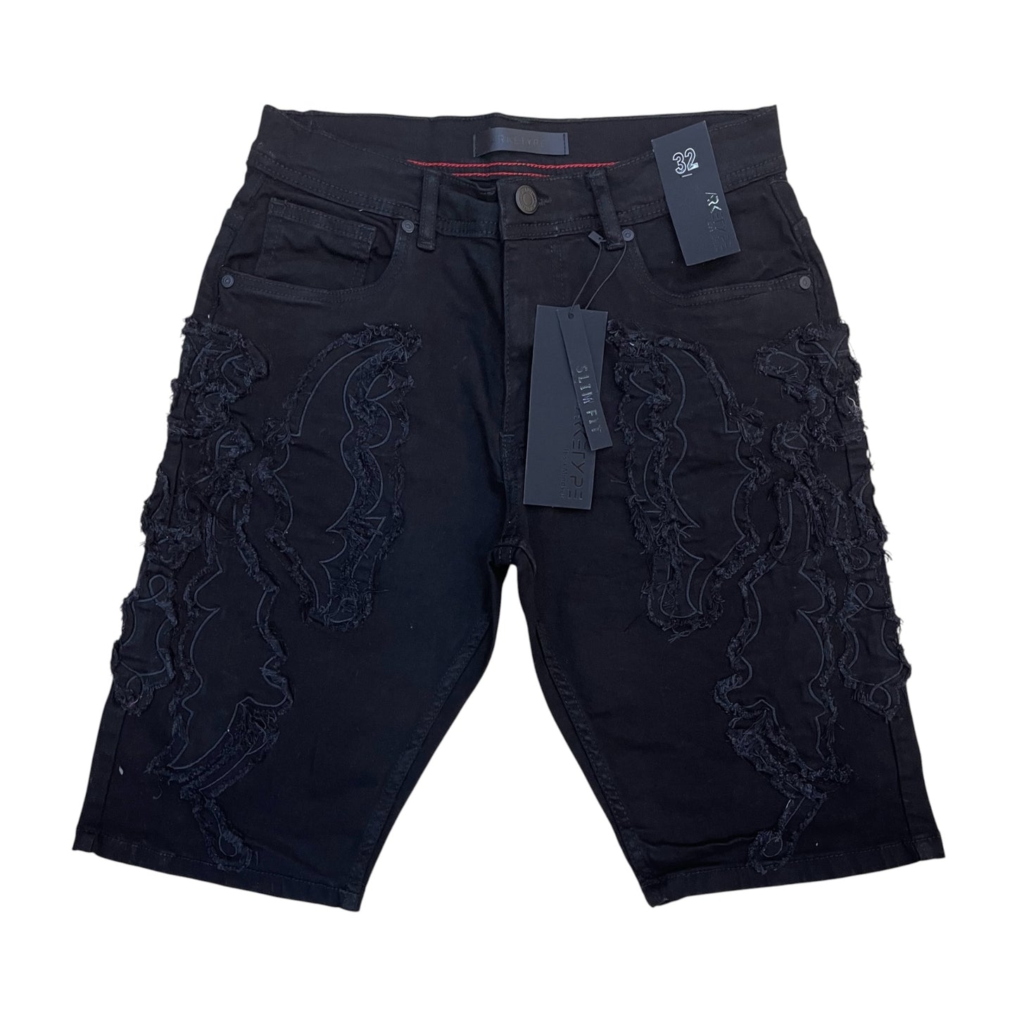 S615 - Raw Art Slim-Fit Stretchable Shorts