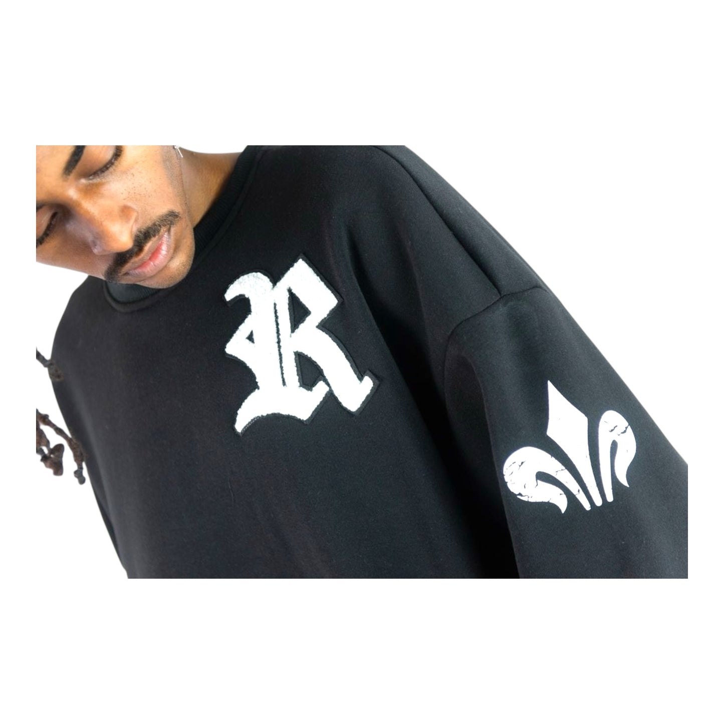 152-320 - Rebel Palms Fleece Graphic Crewneck