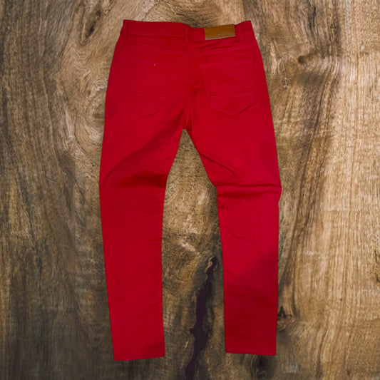 P403 - Twill Ripped Slim-Fit Stretch Jeans