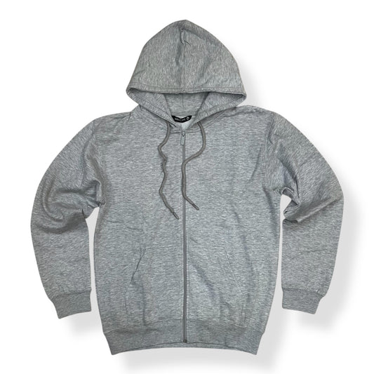 H2253 - L/S Plain Zipup Fleece Hoody