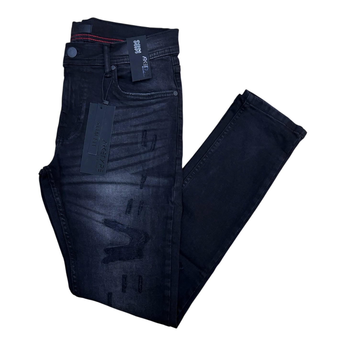 WH-P502 - Laredo Ripped Slim-Fit Stretch Jeans
