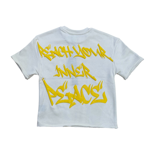 SD2601K - Boy's/Kid's Inner Peace with Rhinestone French Terry Cropped Top