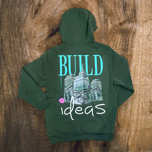 142-332 - Build Ideas Fleece Graphic Hoodie