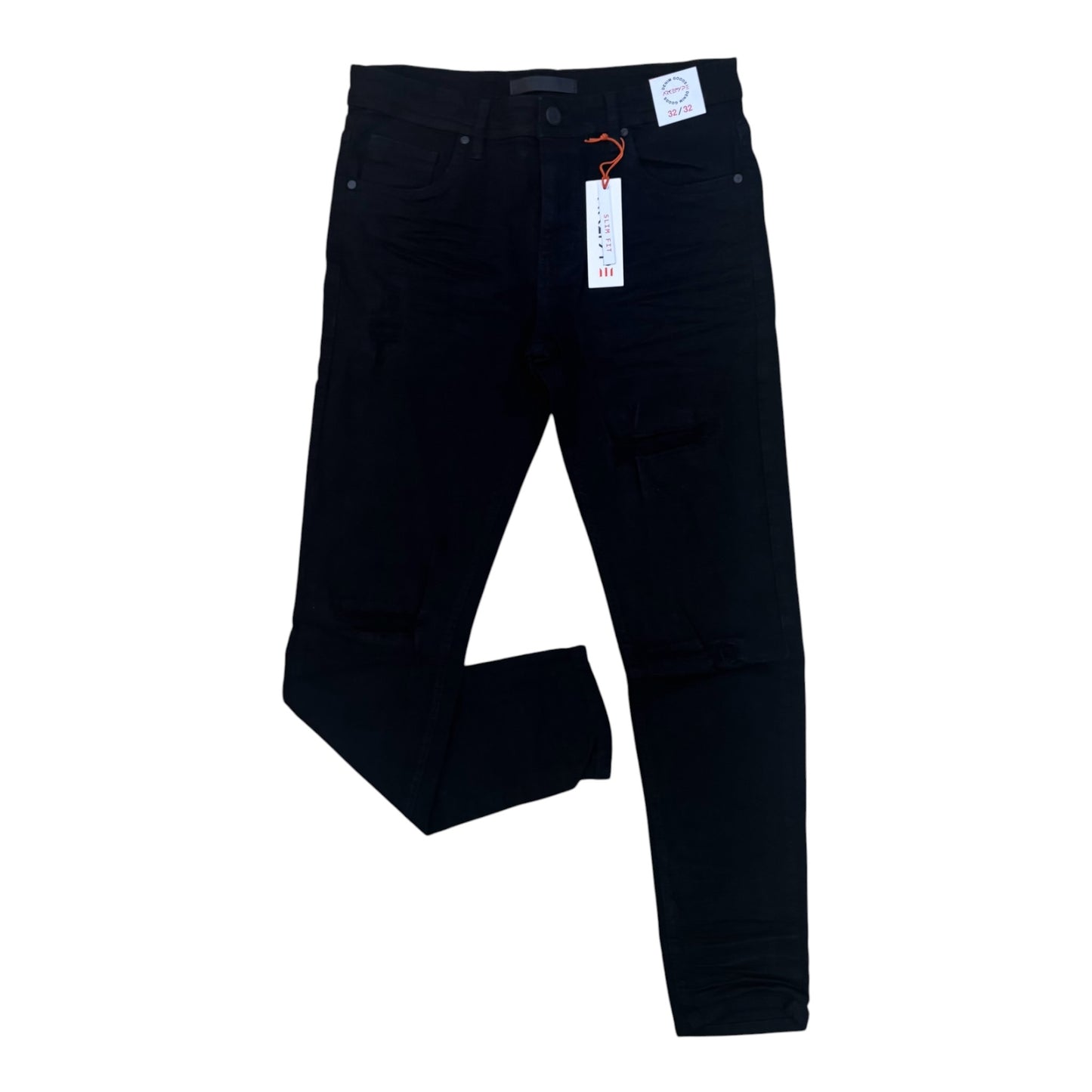WH-P607 - Ricky Essential Ripped Slim-Fit Stretch Jeans