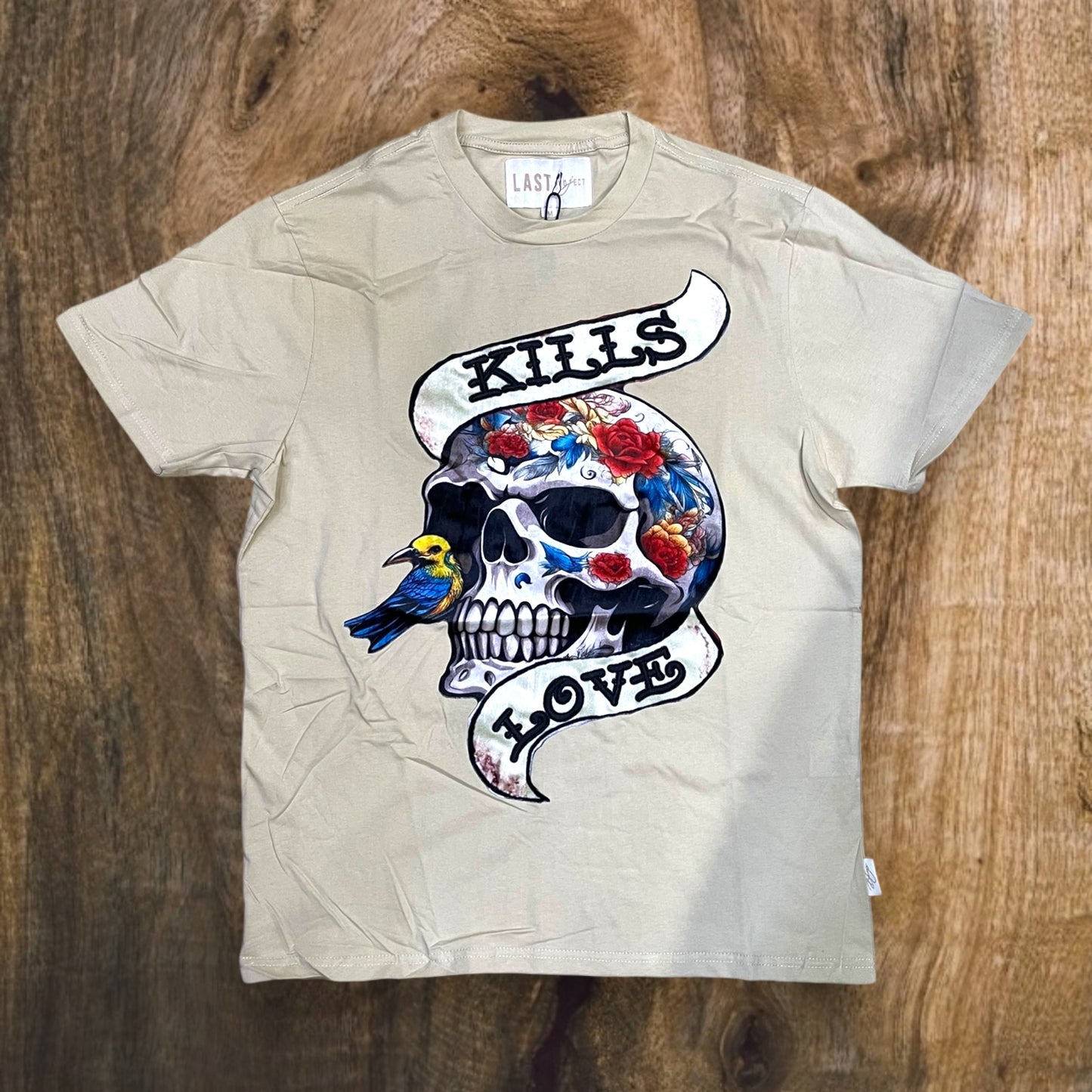 LP261 - Kills Love Oversized T-Shirt (Beige)