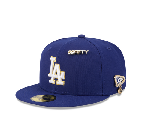 60750705 - Los Angels Dodgers Royal/Gold with pins 59FIFTY Fitted