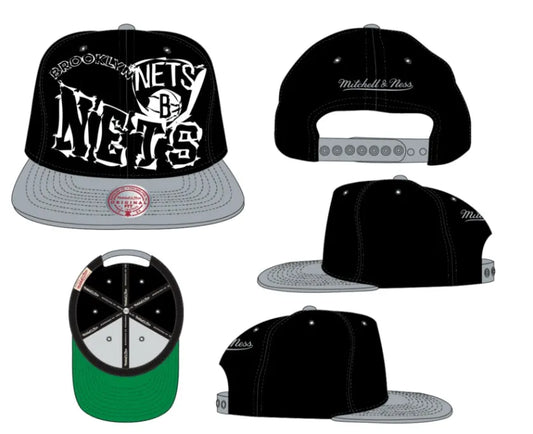 Mm22034 - Nets Crooked Path Snapback