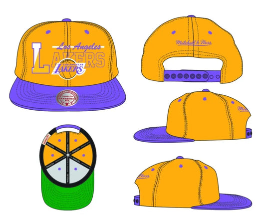 Ld21064 - Lakers Nba Varsity Letter Snapback