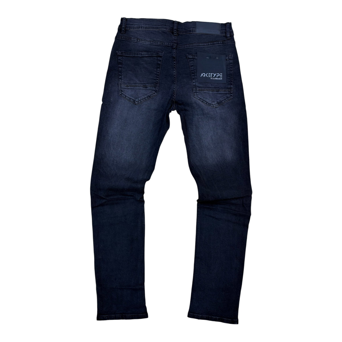 WH-P623 - Color Backing Straight Fit stretch Jeans