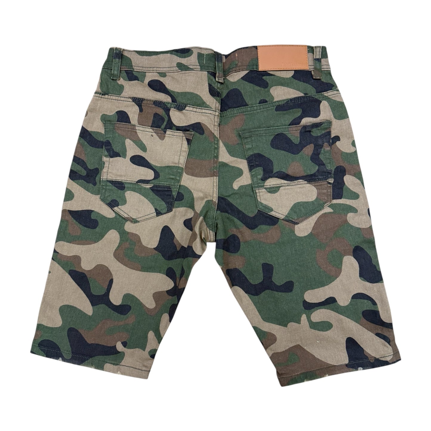 WH-SC02 - Core Twill Ripped Slim-Fit Stretch Shorts