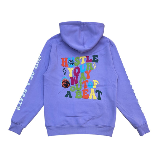 F516 - Hustle Your Way Graphic Fleece Hoodie