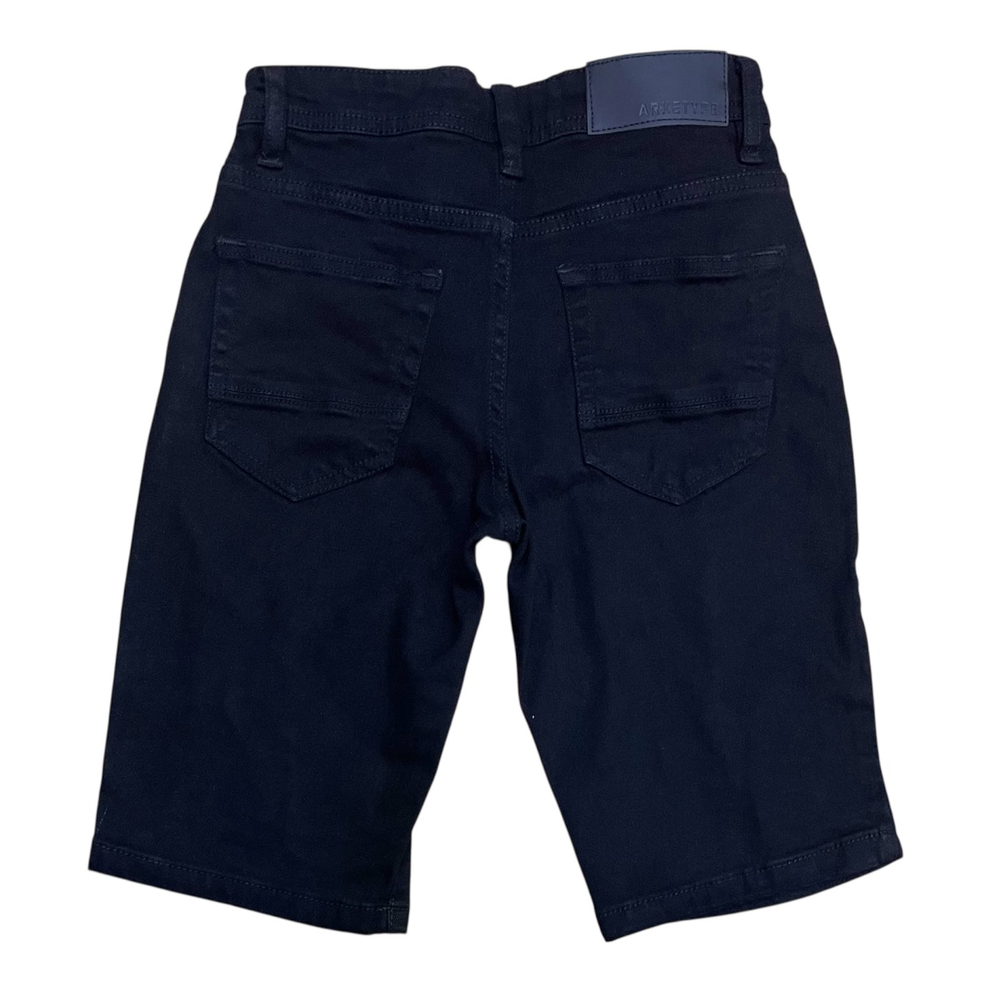 SC02K - Boys/Kids Core Twill Ripped Slim-Fit Stretch Shorts