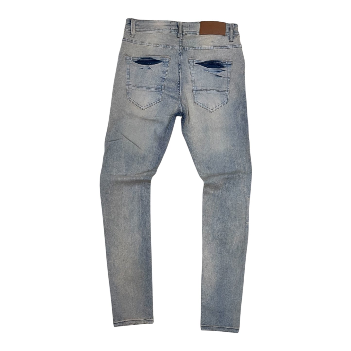 P567 - Jersey Ripped Skinny-Fit Stretch Jeans